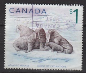 Canada  1997-2005  - scott  1689 used -  $1, Atlantic Walrus  (10-181)