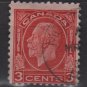 CANADA 1932 - Scott 197  used - 3c, King  George V  (10-207)
