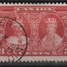 CANADA 1935 - scott 213 used - 3c, Silver Jubilee   (10-211)
