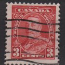 CANADA 1935  - Scott 219 used - 3c,  King George V (10-216)
