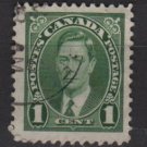 CANADA 1937 - Scott 231sed - 1c,  King George VI (10-220)