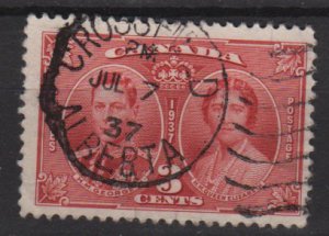 Canada 1937 - Scott 237 used - 3c, Coronation issue (10-223)