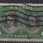 Canada 1939 - Scott 246 used - Pricess Elizabeth & Princess Margaret Rose  (10-234)