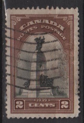 CANADA 1939 - Scott 247 used - 2c, War memorial Ottawa (10-236)