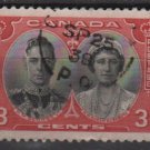 CANADA 1939 - Scott 248 used - King George VI & Queen Elizabeth   (10-237)