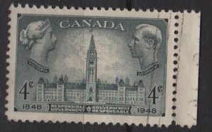 CANADA 1948 - Scott 277 used - 4c, Centenary of Responsible Government  (10-260)
