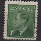 CANADA 1949 - Scott 284 used -  1c, King George VI  (10-265)