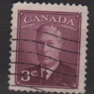 CANADA 1949 - Scott 286 used -  3c, King George VI  (10-269)