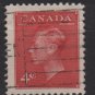 CANADA 1949 - Scott 287 used -  4c, King George VI  (10-271)