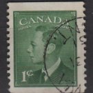 Canada 1949 - Scott 284 used - 1c, George VI  (10-282)