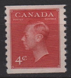 Canada 1949 - Scott 287 MH - 4c, George VI  (10-335)