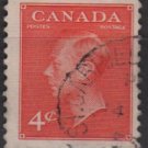 CANADA 1951 - Scott 306 used  - 4c,  George VI type of 1949 (10-295)