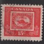 CANADA 1951 - Scott 314 used - 15c, Threepenny beaver (10-305)
