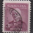 CANADA 1952 - Scott 318 used - 3c, Sir John J.C. Abbott  (10-312)