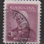 CANADA 1952 - Scott 318 used - 3c, Sir John J.C. Abbott  (10-312)
