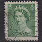 CANADA 1953 - Scott 326 used - 2c Queen Elizabeth II  (10-320)