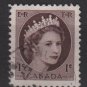 CANADA 1954 - Scott 337 used - 1c Queen Elizabeth II   (10-336)
