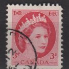 CANADA 1954 - Scott 339 used - 3c Queen Elizabeth II    (10-339)