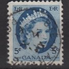 CANADA 1954 - Scott 341 used - 5c Queen Elizabeth II  (10-343)