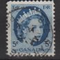 CANADA 1954 - Scott 341 used - 5c Queen Elizabeth II  (10-343)