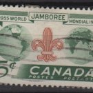 CANADA 1955  - Scott 356  used - 5c, Boy Scout World Jamboree (10-362)