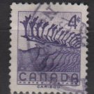 CANADA 1956 - Scott 360 used - 4c, Caribou (P-680)