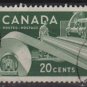 CANADA 1956 - Scott 362 used - 20c, Paper Industry  (T-679)