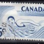 CANADA 1957 - Scott 366  used -  5c, Outdoor Recreeation, Swimming  (10-363)