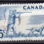 CANADA 1957 - Scott 367  used -  5c, Outdoor Recreeation, Hunting  (10-365)