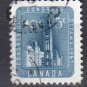 CANADA 1957 - scott 371 used - 5c, UPU Congress  (10-372)