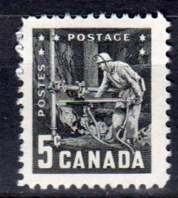 CANADA 1957 - Scott 373 MH - 5c, Mining Industry   (10-373)