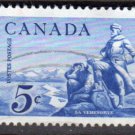 CANADA 1958 - Scott 378 used - 5c, La Verendrye    (10-381)