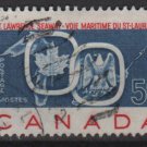 CANADA 1959 - Scott 387 used - 5c, Opening St Lawrence Seaway  (u434)
