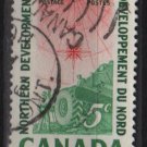 CANADA 1961 - Scott 391  used - 5c, Compass Rose, Northland development (10-401)