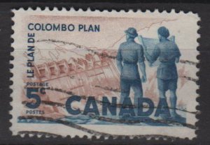 CANADA 1961 - Scott 394 used -  5c,  Colombo Plan(10-407)