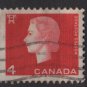 CANADA 1962 - Scott 404 used - 4c Queen Elizabeth II  (10-425)
