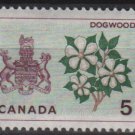 CANADA 1964 - Scott 423 MH - 5c, Dogwood & Arms of Manitoba    (10-457)