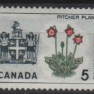 CANADA 1964 - Scott 427 MH  - 5c,Pitcher plant & Arms   (10-467)