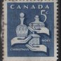 CANADA 1965 - Scott 444 used - 5c, Christmas  (10-497)