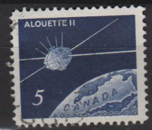 CANADA 1966 - Scott 445 used - 5c, Alouette II orbiting (10-499)