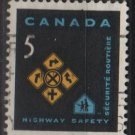 CANADA 1966 - Scott 447 used - 5c, Traffic safety   (10-501)