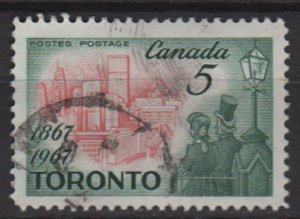 CANADA 1967 - Scott 475 used - 5c, Toronto   (10-552)