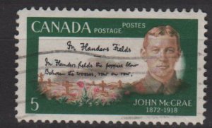 CANADA 1968 - scott 487 used - 5c, Lt Col. McCrae (10-564)