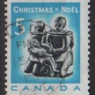 CANADA 1968 - Scott 488 used - 5c,  Christmas, Eskimo Carving  (10-565)