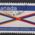 CANADA 1970 - Scott 505 used - 6c, Province of Manitoba   (10-577)