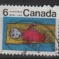 CANADA 1970 - scott 524 used - 6c, Christmas, Children drawing  (10-590)