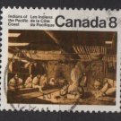 CANADA 1974 - Scott 570 used - 8c, Pacific Coast Indian House  (10-619)