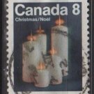 CANADA 1972 - scott 607  used - 8c, Christmas, candles   (10-644)