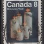 CANADA 1972 - scott 607  used - 8c, Christmas, candles   (10-644)