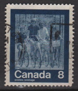 CANADA 1974 - scott 631 used - 8c, Keep fit, summer Olympic, bicycling   (10-658)